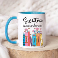 Personalized Swiftea Mug - Floral Music Album Inspired Cup, Ideal Gift for Fans, Trendy Birthday or Christmas Present for Her