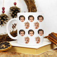 Personalized Photo Mug - Custom Baby, Dog, Husband Face Coffee Mug | Funny Gift for Parents, Grandparents | Unique Christmas & Birthday Gift