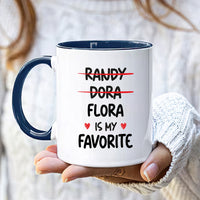 Custom Favorite Child Mug - Personalized Funny Daughter or Son Coffee Cup - Unique Gift for Mom, Mama - Ideal for Mother's Day