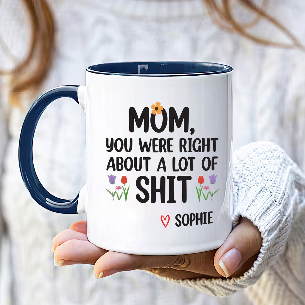 Personalized Mom You Were Right Mug - Custom Moms Birthday Coffee Mug | Best Mom Ever Funny Mug | Unique Mothers Day & Birthday Gift