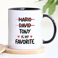 Custom Favorite Child Mug - Personalized Funny Daughter or Son Coffee Cup - Unique Gift for Mom, Mama - Ideal for Mother's Day