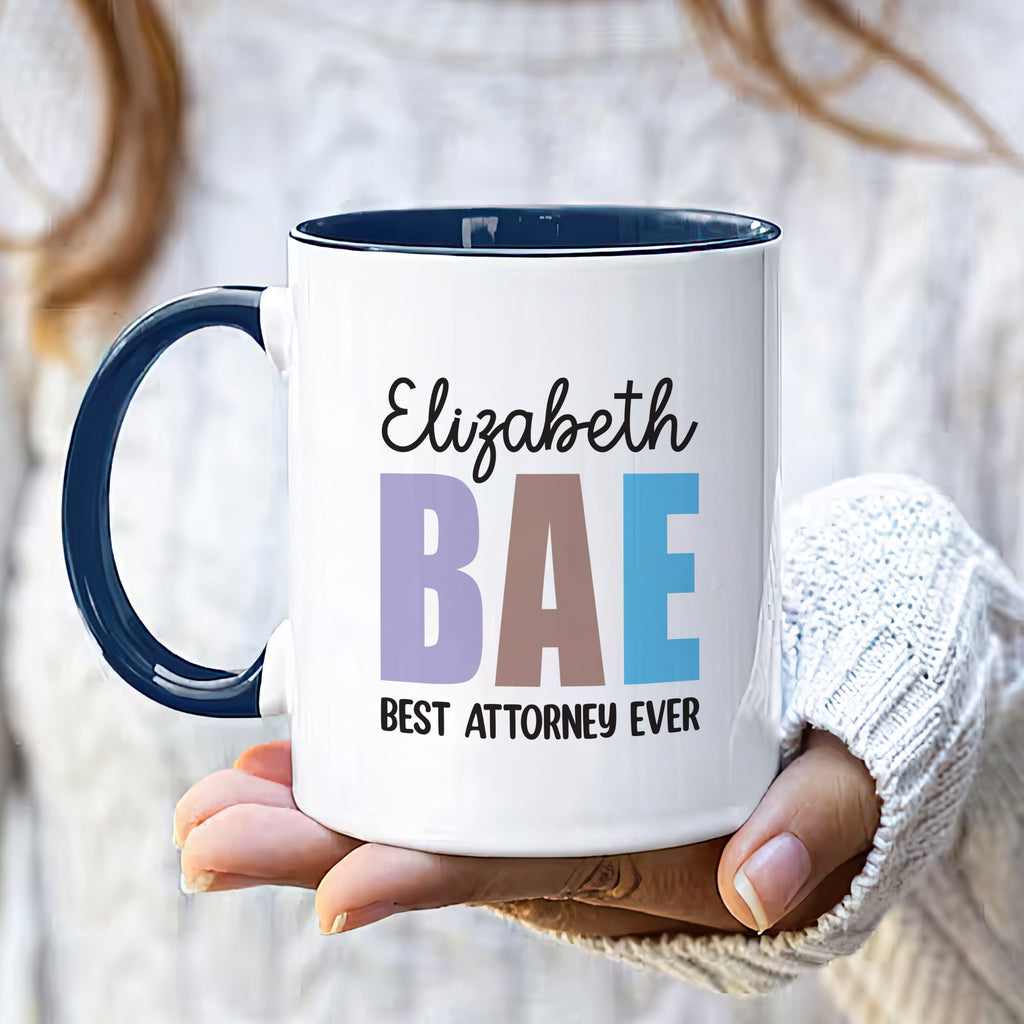 Personalized Attorney Mug, Custom Name Best Attorney Ever Coffee Mug, Law Student Mug, Law School Mug, Attorney Gift, Lawyer Graduation Gift