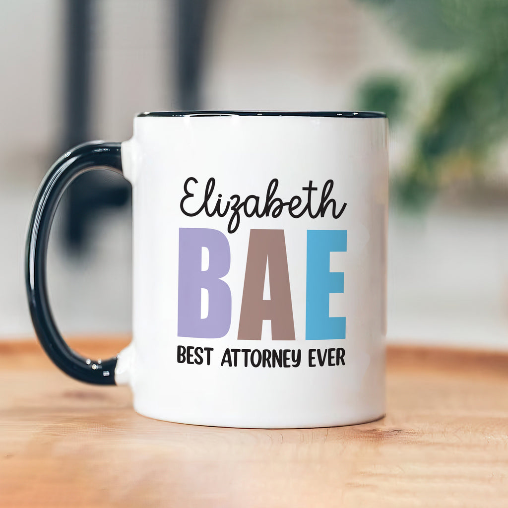 Personalized Attorney Mug, Custom Name Best Attorney Ever Coffee Mug, Law Student Mug, Law School Mug, Attorney Gift, Lawyer Graduation Gift