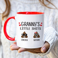 Personalized Mothers Day Mug - Custom Mom's Little Shits Coffee Mug, Grandpa, Grandma Funny Mug, Father's Day, Mother's Day & Birthday Gift