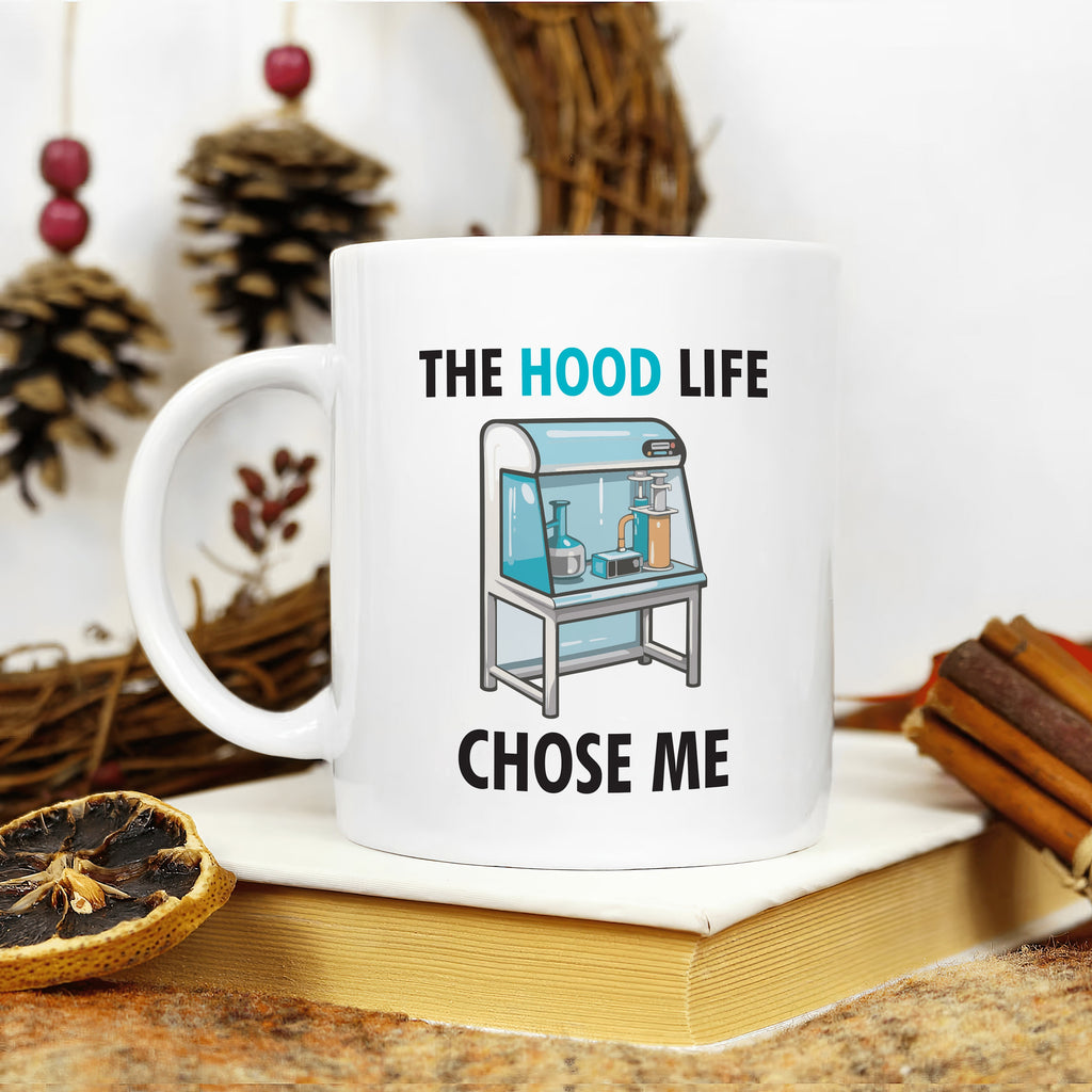 Unique Hood Life Science Mug: Perfect for Chemistry, Biology, Biochemistry Enthusiasts, STEM Professionals - Funny & Educational Coffee Mug