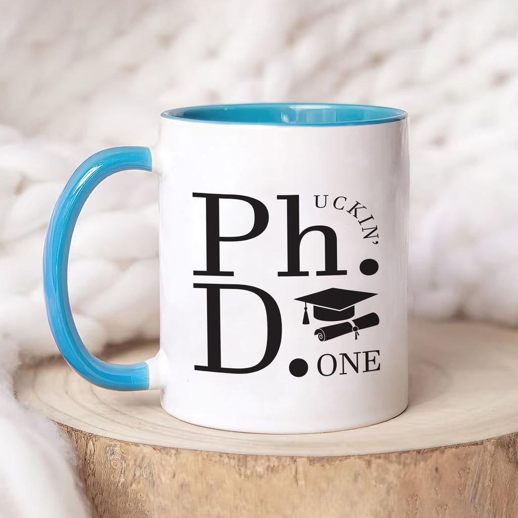 Personalized PhD Graduation Mug - Custom Gift for Doctorate Graduates, Men and Women Scientists, Customizable PhD Completion Coffee Mug Gift