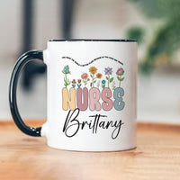 Personalized Nurse Mug, Custom RN LPN Gifts for Nurses, Unique Nurse Appreciation, Graduation, Retirement Coffee Cup, Healthcare Worker Gift