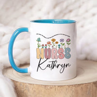 Personalized Nurse Mug, Custom RN LPN Gifts for Nurses, Unique Nurse Appreciation, Graduation, Retirement Coffee Cup, Healthcare Worker Gift