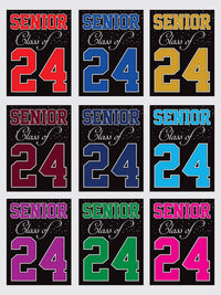 Senior Graduation Yard Sign 2025 - Coroplast Grad Sign, Class Of 2025 Seniors 23 Sign, Graduation 2025 Yard Sign with Metal H-Stake