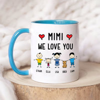 Personalized This Grandma Belongs To Mug, Custom Grandma Coffee Mug With Grandkids Names, Grandma Birthday Gift, Christmas, Mothers Day Gift