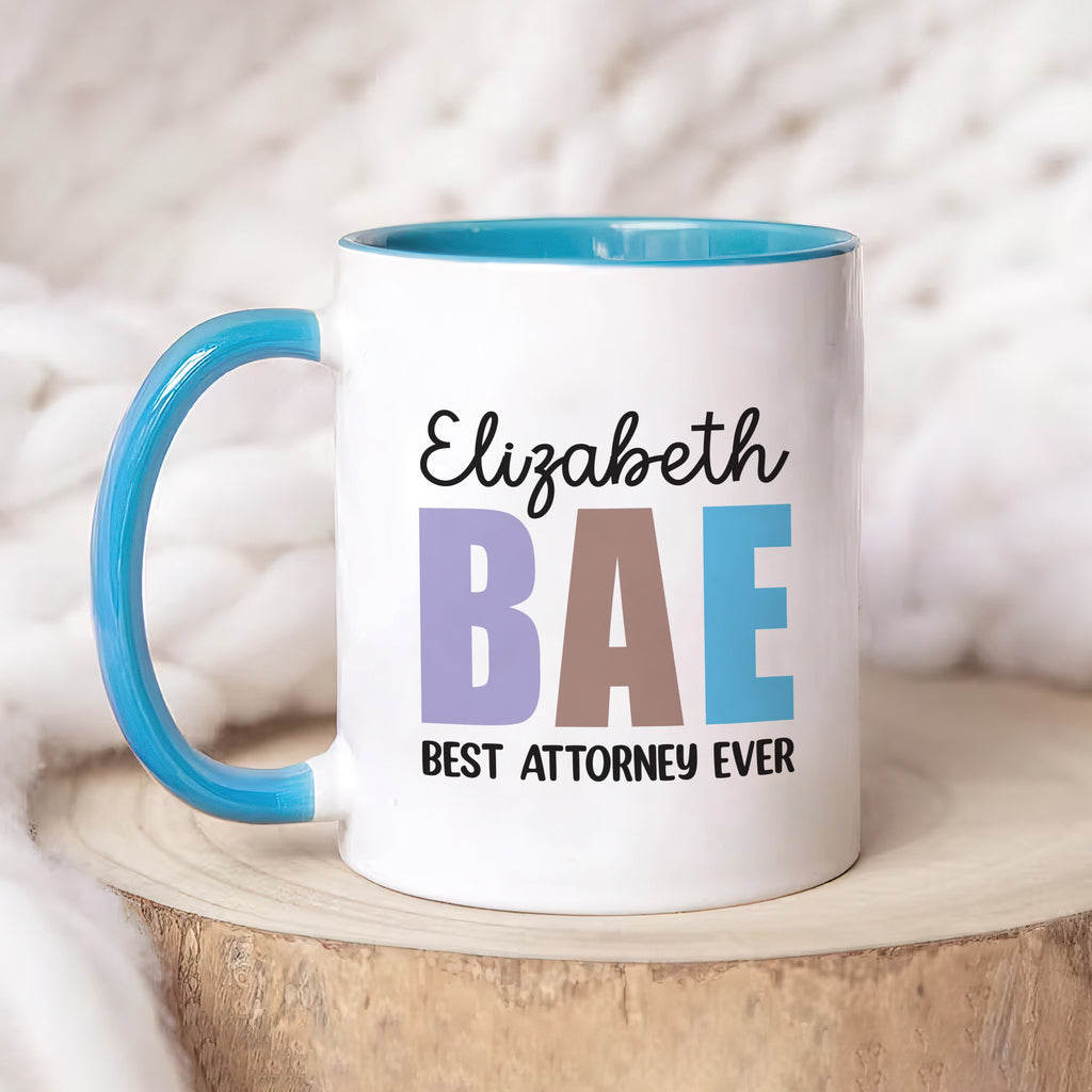 Personalized Attorney Mug, Custom Name Best Attorney Ever Coffee Mug, Law Student Mug, Law School Mug, Attorney Gift, Lawyer Graduation Gift