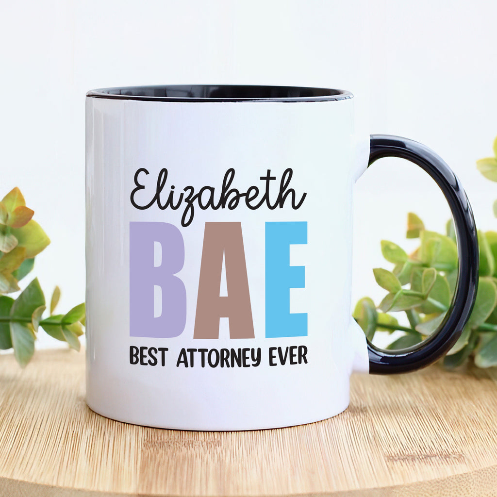 Personalized Attorney Mug, Custom Name Best Attorney Ever Coffee Mug, Law Student Mug, Law School Mug, Attorney Gift, Lawyer Graduation Gift