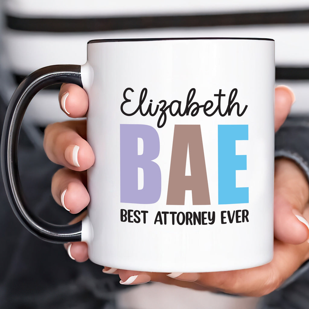 Personalized Attorney Mug, Custom Name Best Attorney Ever Coffee Mug, Law Student Mug, Law School Mug, Attorney Gift, Lawyer Graduation Gift