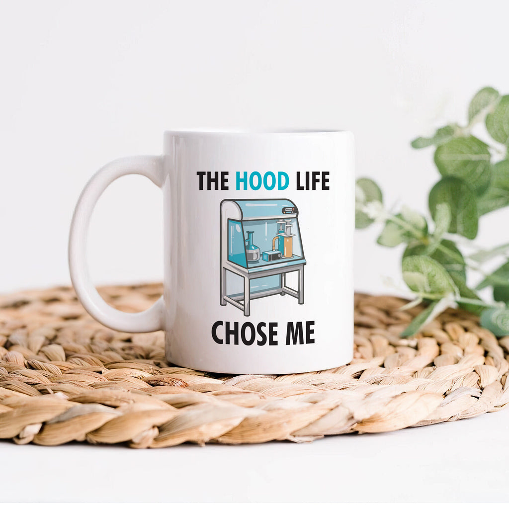 Unique Hood Life Science Mug: Perfect for Chemistry, Biology, Biochemistry Enthusiasts, STEM Professionals - Funny & Educational Coffee Mug