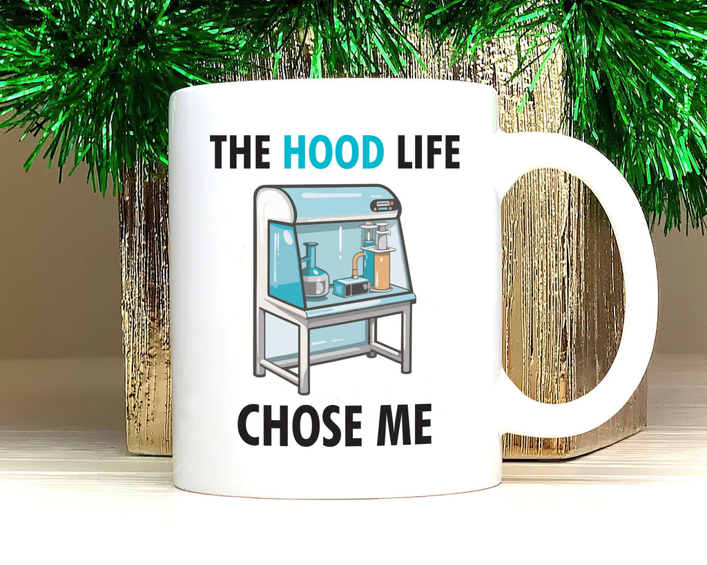 Unique Hood Life Science Mug: Perfect for Chemistry, Biology, Biochemistry Enthusiasts, STEM Professionals - Funny & Educational Coffee Mug