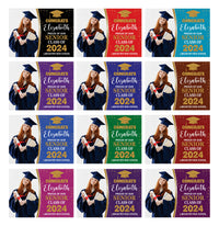 Personalized Graduation Yard Sign 2025 with Photo - Grad Sign, Class of 2025, Custom Graduation 2025 Yard Sign with Metal H-Stake