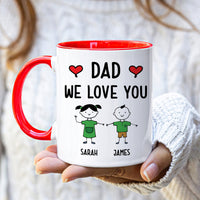 Personalized This Grandpa Belongs To Mug, Custom Grandpa Coffee Mug With Grandkids Names, Grandpa Birthday Gift, Christmas, Fathers Day Gift