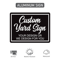 Custom Aluminum Sign - Personalized Metal Signage, Outdoor Business Display, Durable Parking & Warning Signs, Customizable for Any Use