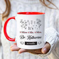 Personalized Doctor Coffee Mug - Perfect PHD Graduate Gift, Special New Doctor Celebration Cup, Customizable Future Doctor Gift Idea