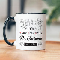 Personalized Doctor Coffee Mug - Perfect PHD Graduate Gift, Special New Doctor Celebration Cup, Customizable Future Doctor Gift Idea