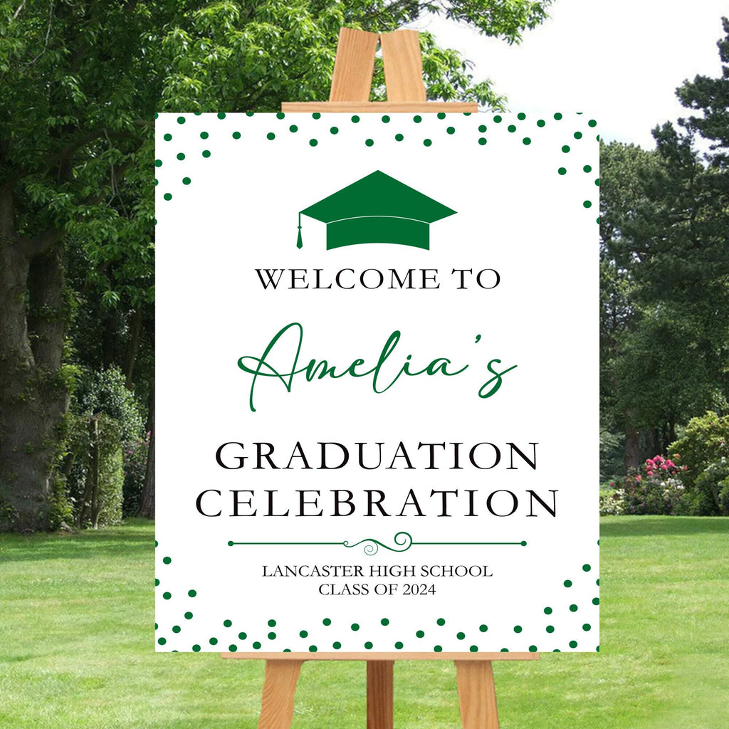 Custom Graduation Foamboard Poster Sign, Custom Class of 2024 Graduation Foamcore Welcome Sign, Celebration Sign, Personalized Foamcore