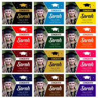 Personalized Graduation Yard Sign 2024 with Photo - Grad Sign, Class of 2024, Custom Graduation 2024 Yard Sign with Metal H-Stake