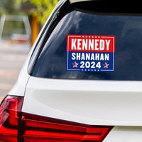 Kennedy Shanahan 2024 Sticker Vinyl Decal, RFK Jr 2024, Election 2024, Robert F Kennedy Jr For President 2024 Bumper Sticker, 6" x 4.5"