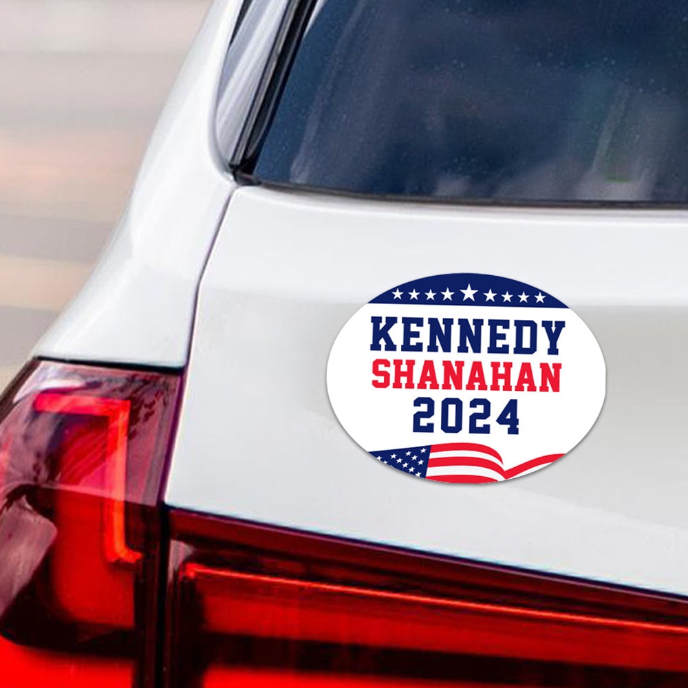 Kennedy Shanahan 2024 Car Magnet, RFK Jr. Magnet, President Election 2024, Robert F. Kennedy Jr For President 2024 Vehicle Magnet, 6" x 4.5"