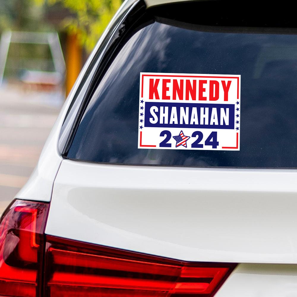 Kennedy Shanahan 2024 Sticker Vinyl Decal, RFK Jr 2024, Election 2024, Robert F Kennedy Jr For President 2024 Bumper Sticker, 6" x 4.5"