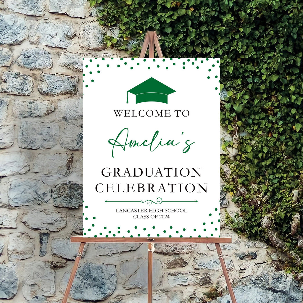 Custom Graduation Foamboard Poster Sign, Custom Class of 2024 Graduation Foamcore Welcome Sign, Celebration Sign, Personalized Foamcore