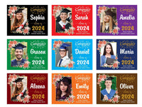 Personalized Graduation Yard Sign 2024 with Photo, 2024 Senior Grad Sign, Class of 2024, Custom Graduation 2024 Yard Sign with Metal H-Stake