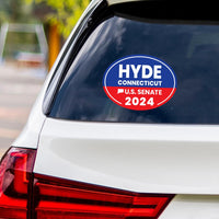 Robert Hyde for U.S. Senate Connecticut Sticker Vinyl Decal, Vote Robert Hyde US Senate Election 2024 Bumper Sticker Decal - 6" x 4.5"