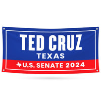 Ted Cruz For Texas U.S. Senate Banner Sign, 13 oz Waterproof US Senate 2024 Allred Vote Election 2024 Vinyl Banner With Metal Grommets