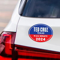 Ted Cruz for U.S. Senate Car Magnet - Vote Ted Cruz Vehicle Magnet, Texas US Senate Election 2024 Sticker Magnet - 6" x 4.5"