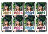 Custom Face Fans With Wooden Handle, Graduation Head, Grad Face Fans, Class of 2024 Head Fans, Graduation Faces on a Stick