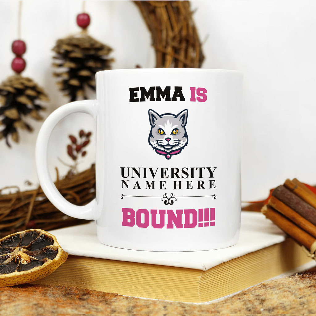 Personalized College Bound Mug - College Graduation, High School Graduation, University Bound, Custom College Logo Mug, Class of 2024 Gifts