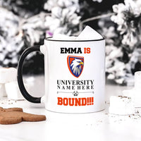 Personalized College Bound Mug - College Graduation, High School Graduation, University Bound, Custom College Logo Mug, Class of 2024 Gifts