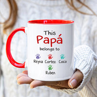 Personalized Spanish Name Fathers Day Mug - Custom Name Coffee Cup, Spanish Name Mug, Father's Day Gift, Gift For Padre, Papi, Papa