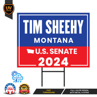 a sign that says tim sheehy montana u s senate 202