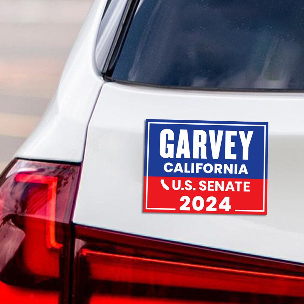 Steve Garvey for U.S. Senate Car Magnet - Vote Steve Garvey Vehicle Magnet, California US Senate Election 2024 Sticker Magnet - 6" x 4.5"