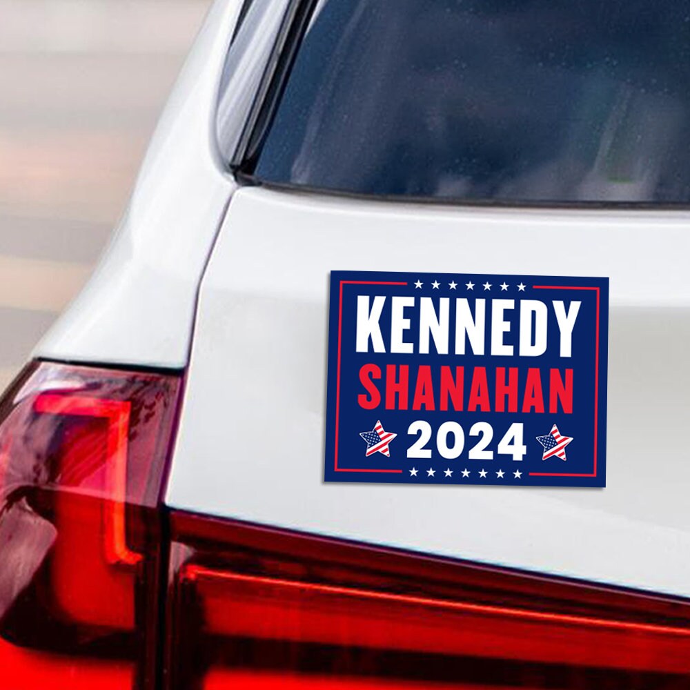 Kennedy Shanahan 2024 Car Magnet, RFK Jr. Magnet, President Election 2024, Robert F. Kennedy Jr For President 2024 Vehicle Magnet, 6" x 4.5"