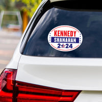 Kennedy Shanahan 2024 Sticker Vinyl Decal, RFK Jr 2024, Election 2024, Robert F Kennedy Jr For President 2024 Bumper Sticker, 6" x 4.5"