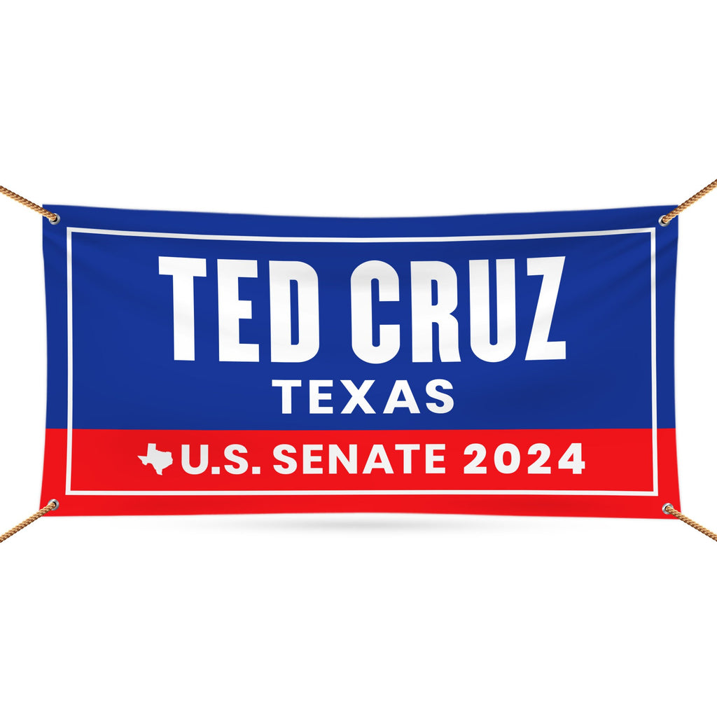 Ted Cruz For Texas U.S. Senate Banner Sign, 13 oz Waterproof US Senate 2024 Allred Vote Election 2024 Vinyl Banner With Metal Grommets