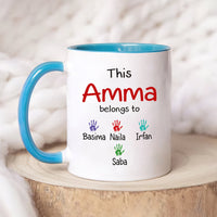 Personalized Muslim Name Mother's Day Mug - Custom Name Coffee Cup, Islamic Muslim Name Mug, Eid Gift, Islamic Gift For Ammi Ji, Mama, Mom