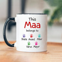 Personalized Indian Name Mother's Day Mug - Custom Name Coffee Cup, Hindu Indian Name Mug, Gift For Mother's Day, Mata, Aai, Bebe, Amma, Maa