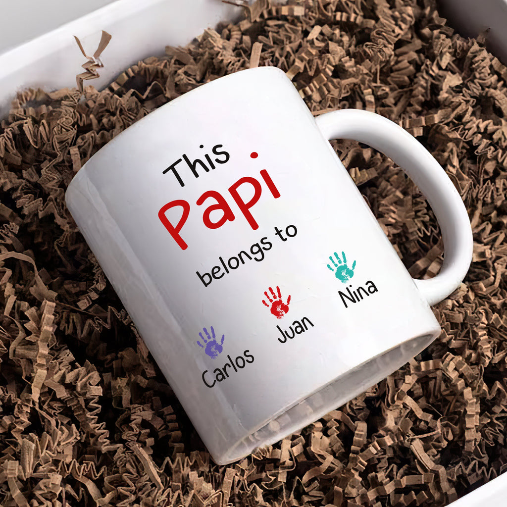 Personalized Spanish Name Fathers Day Mug - Custom Name Coffee Cup, Spanish Name Mug, Father's Day Gift, Gift For Padre, Papi, Papa