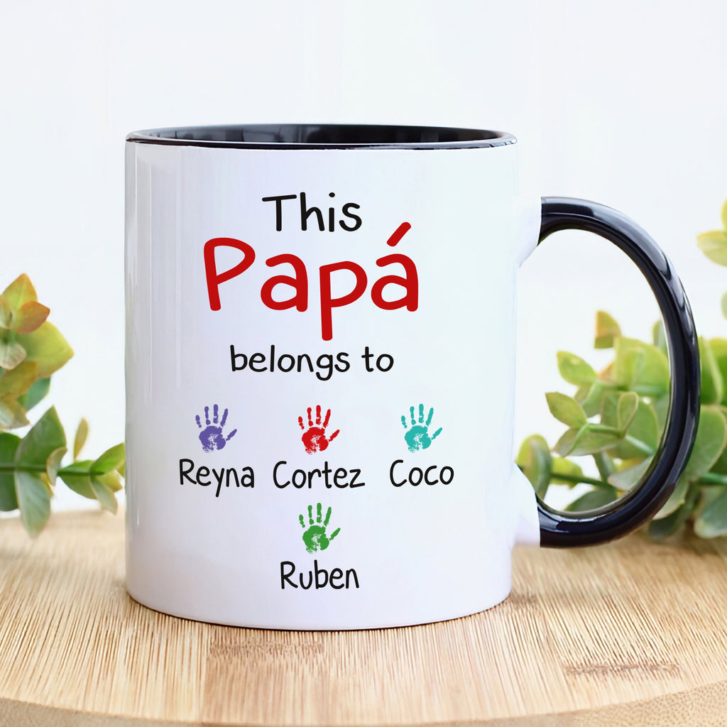 Personalized Spanish Name Fathers Day Mug - Custom Name Coffee Cup, Spanish Name Mug, Father's Day Gift, Gift For Padre, Papi, Papa