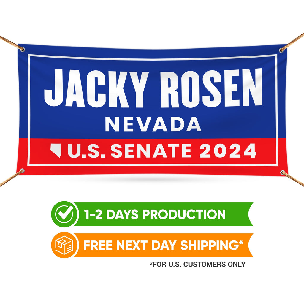 a banner with the name of jacky rose nevada on it