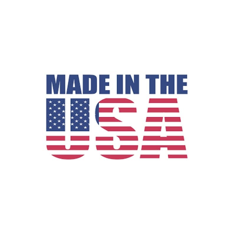 made in the usa with an american flag