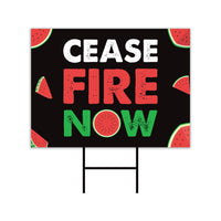 Ceasefire Now Yard Sign - Coroplast Ceasefire Now Lawn Sign, We Believe  Peace Sign, Stop the Hate Yard Sign with Metal H-Stake